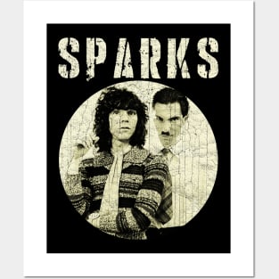 Vintage Sparks 90s Styled Design Posters and Art